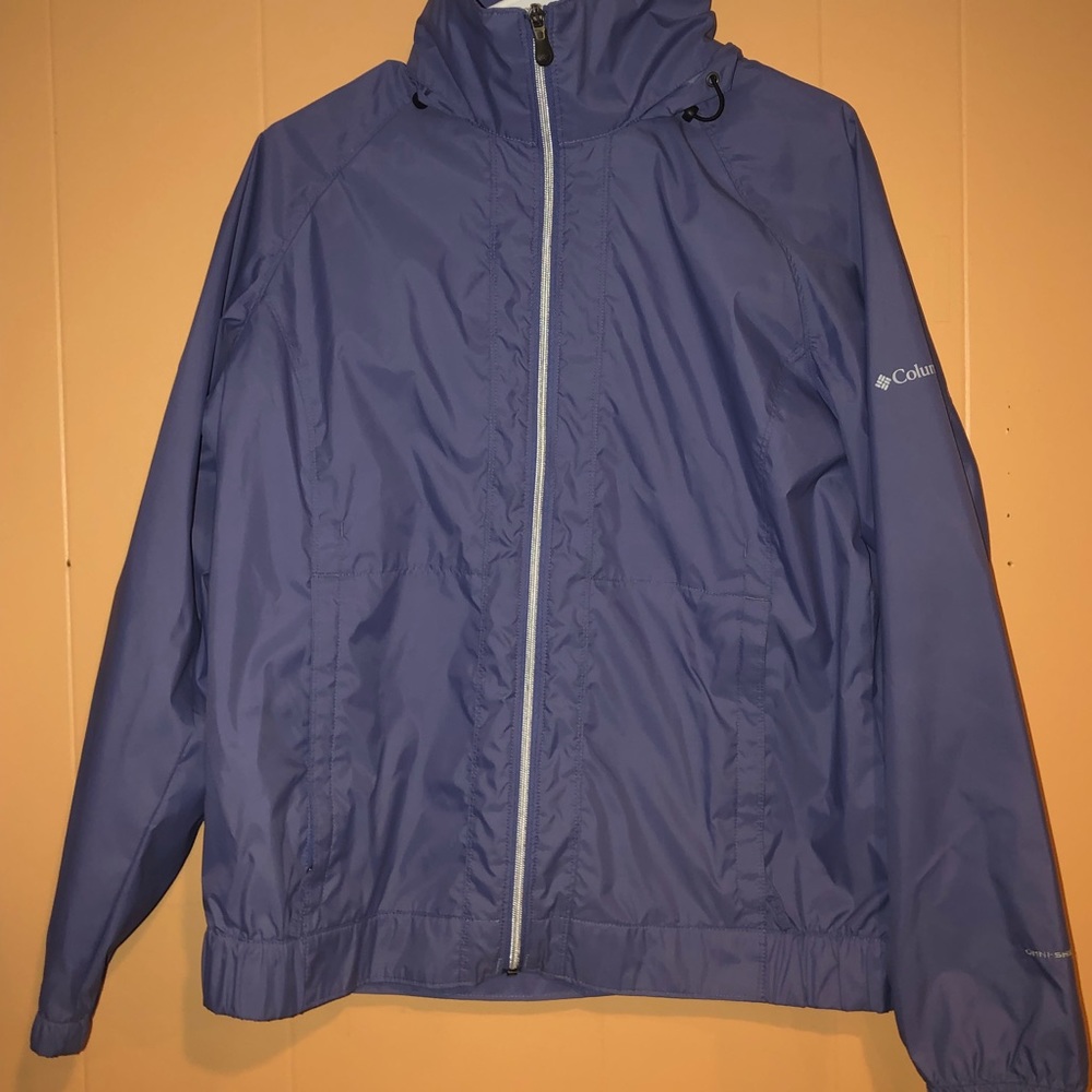 Purple women's Columbia wind breaker jacket